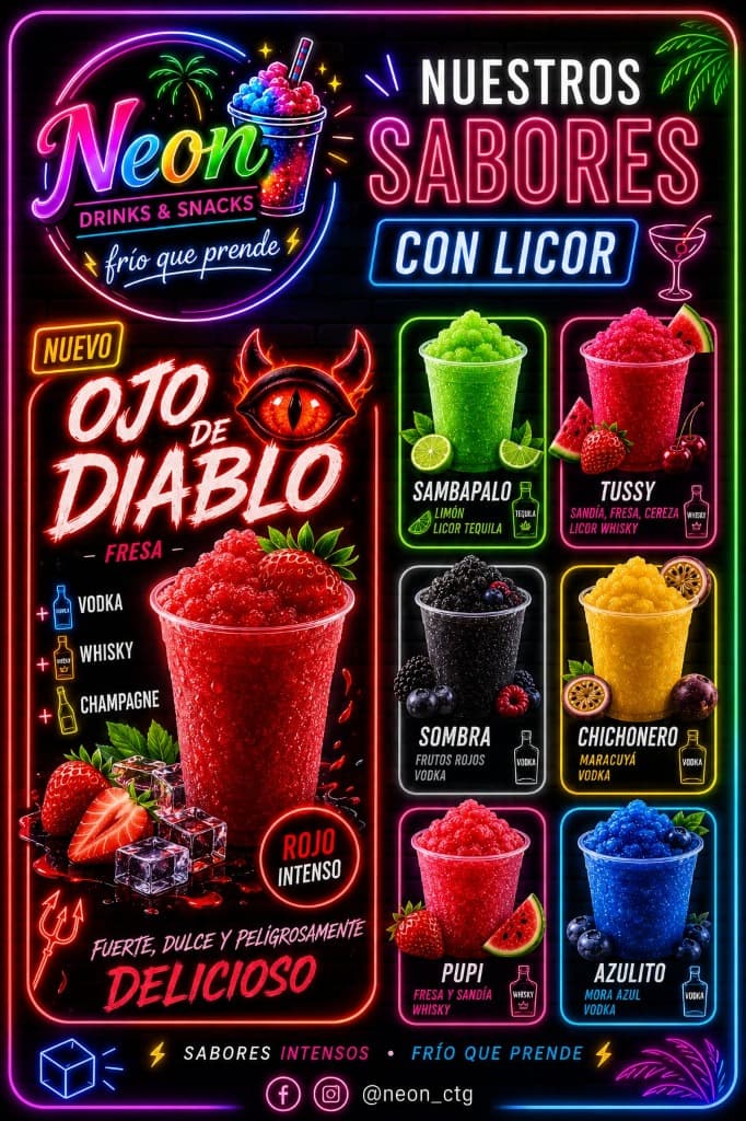 Ojo de Diablo & Sabores Con Licor